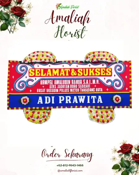 Papan Bunga Ucapan Selamat Sri Melati
